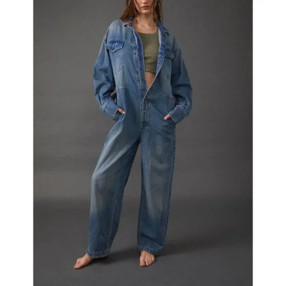 Free People Pants - Free People Care FP Townes Coverall / High Noon
